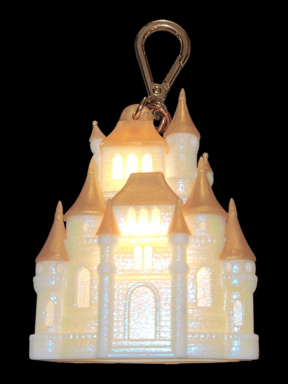 Bath & Bodyworks Dianey Castle Keychain Hand Sanetizer Holder Lights Up